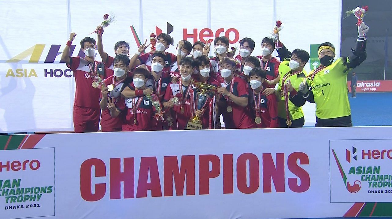 दक्षिण कोरिया ने पहली बार एशियन चैंपियंस ट्रॉफी का खिताब जीता है।