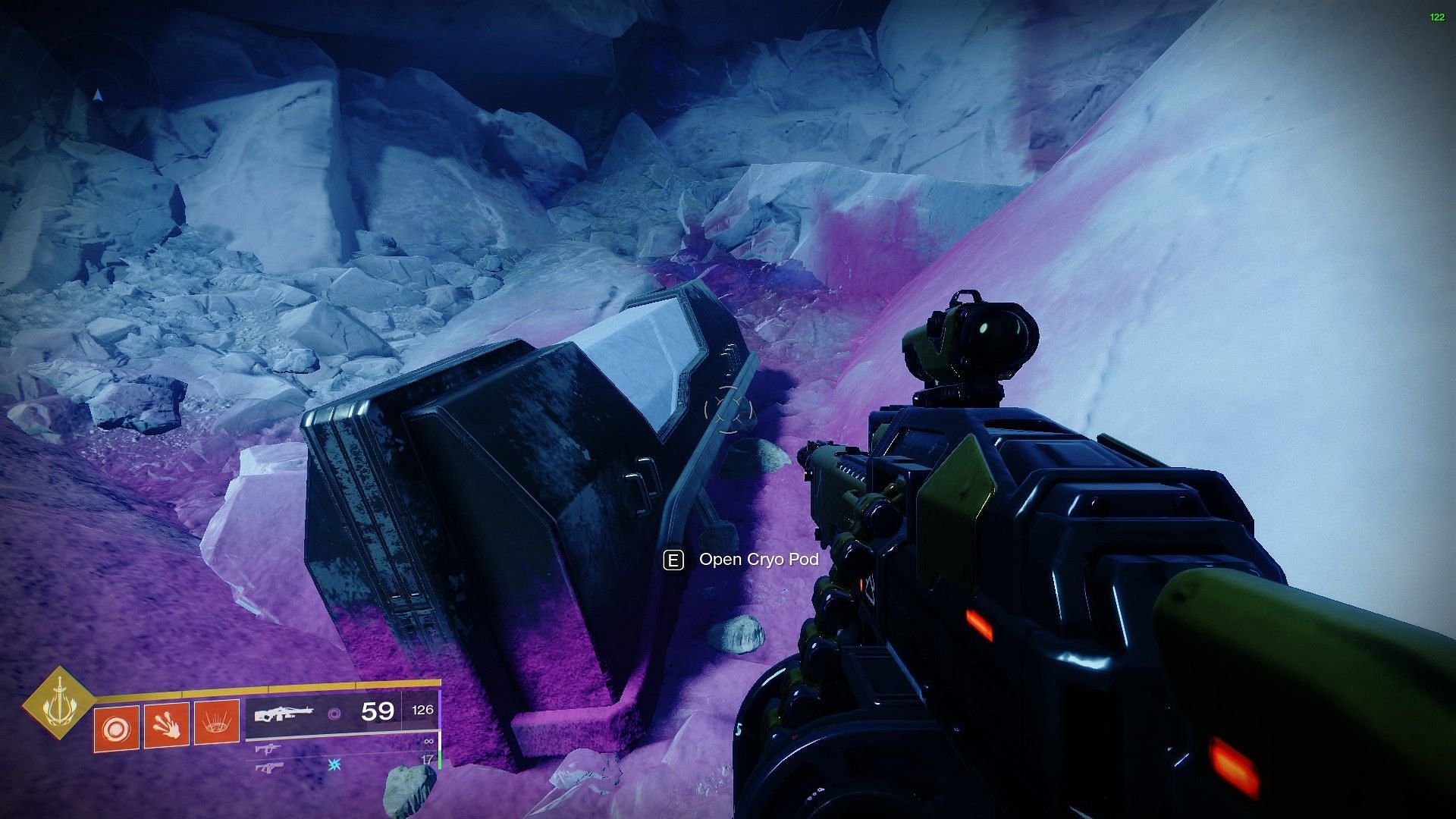 Magnum Opus Quest Cryo Pod (Image via Destiny 2)