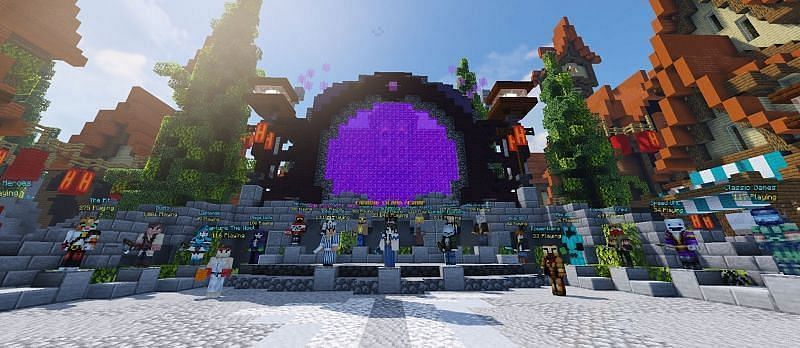 Hypixel is the most popular Minecraft server ever and allows anyone to join (Image via Mojang)