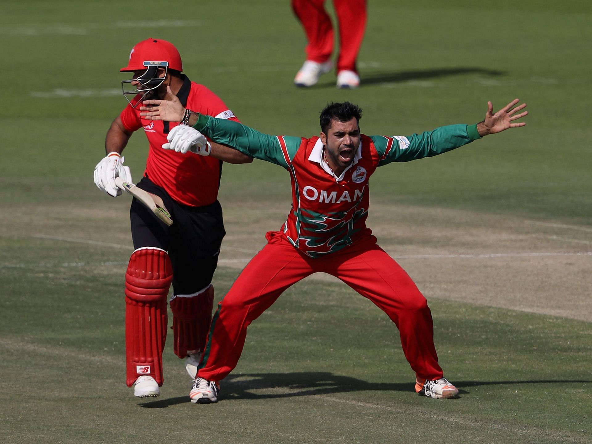 Bilal Khan in action in Desert T20 Challenge