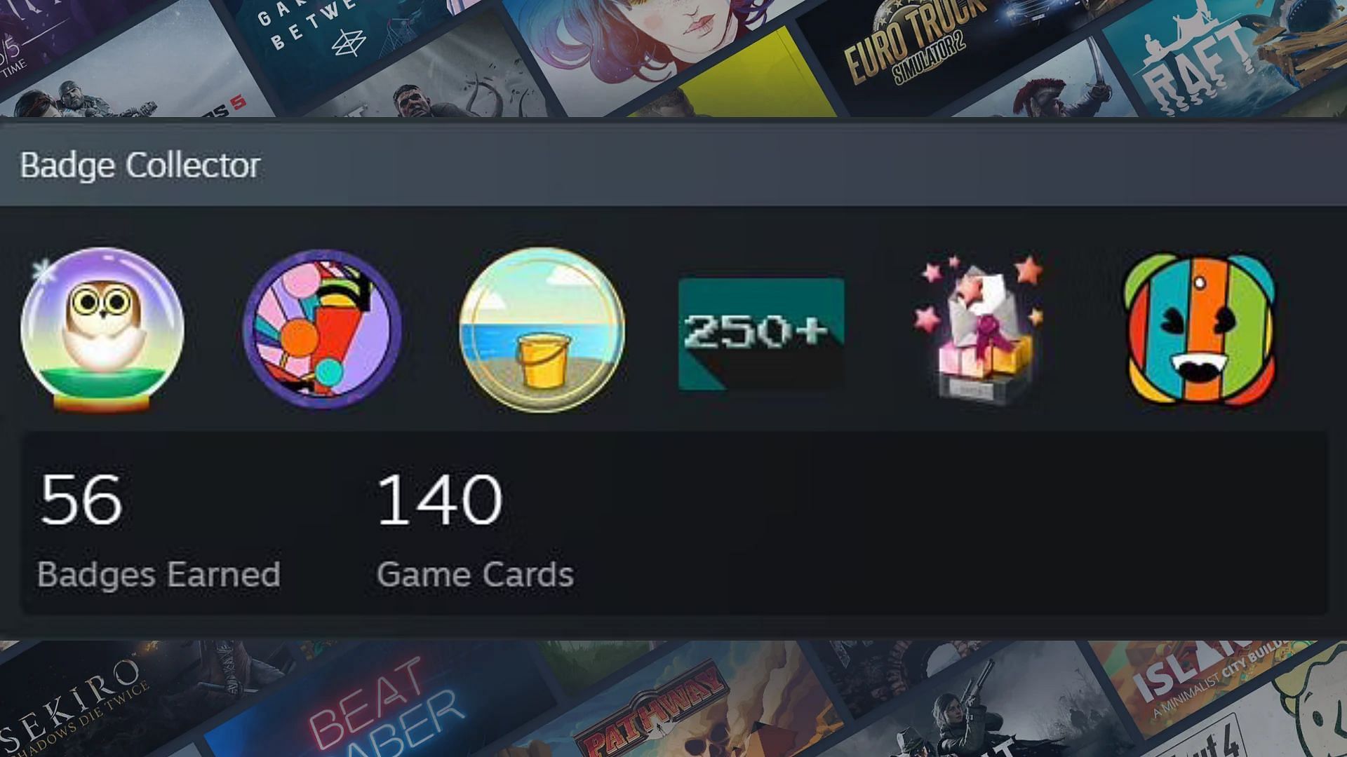 Steam Badges and level