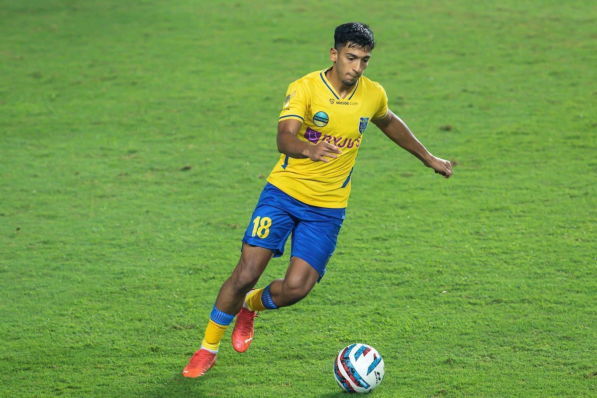 Kerala Blasters FC&#039;s Sahal Abdul Samad impressed once again against Jamshedpur FC. (Image Courtesy: ISL Media)