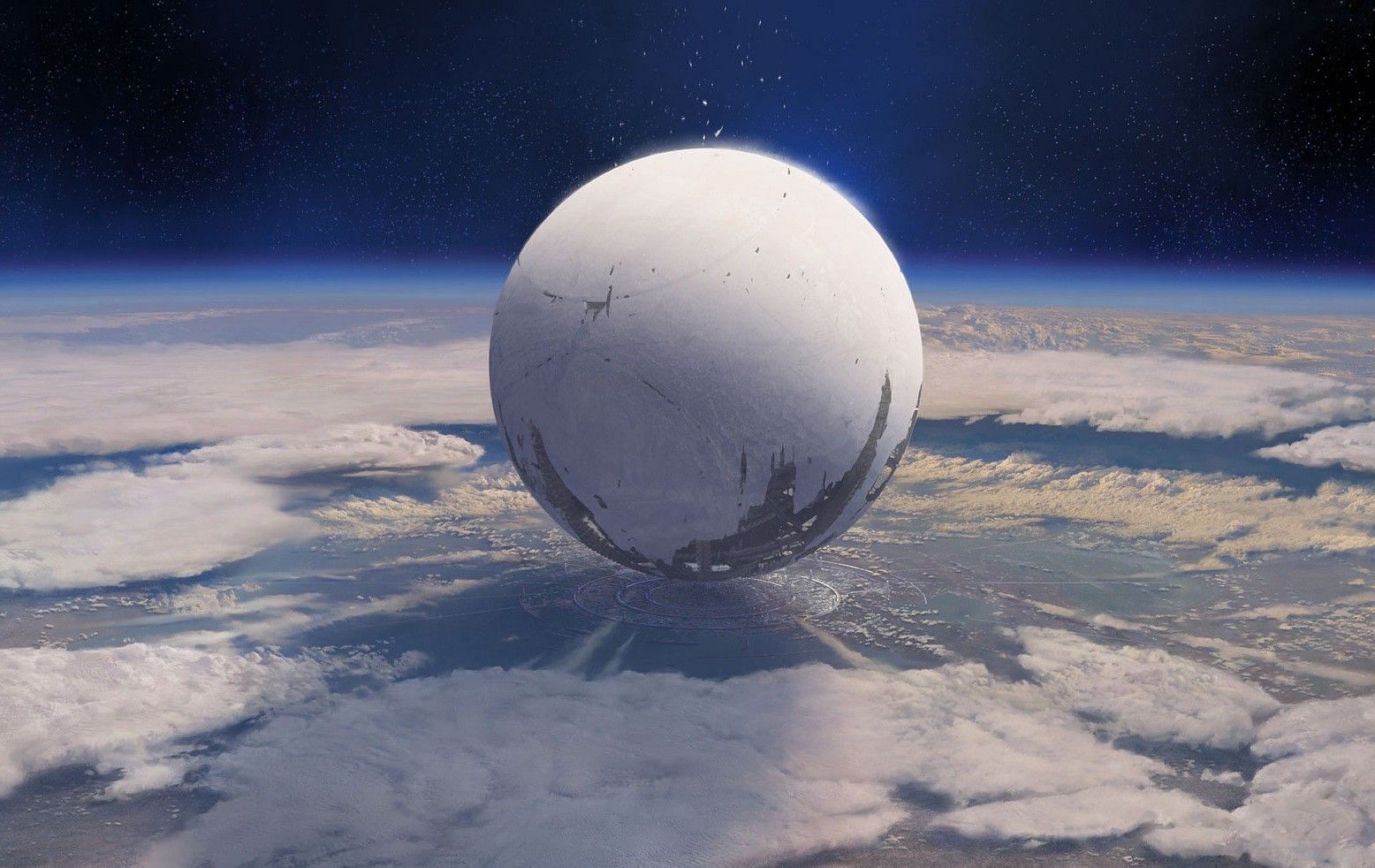 The Traveler being circular in shape is not just a mere conincidence (Image via Destiny)