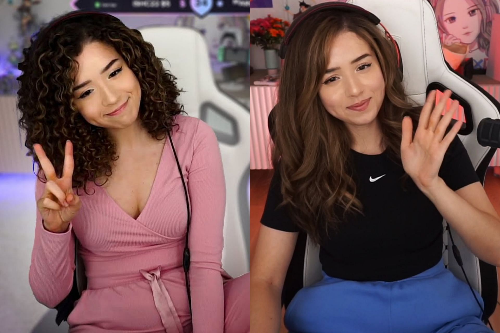 Pokimane curly hair