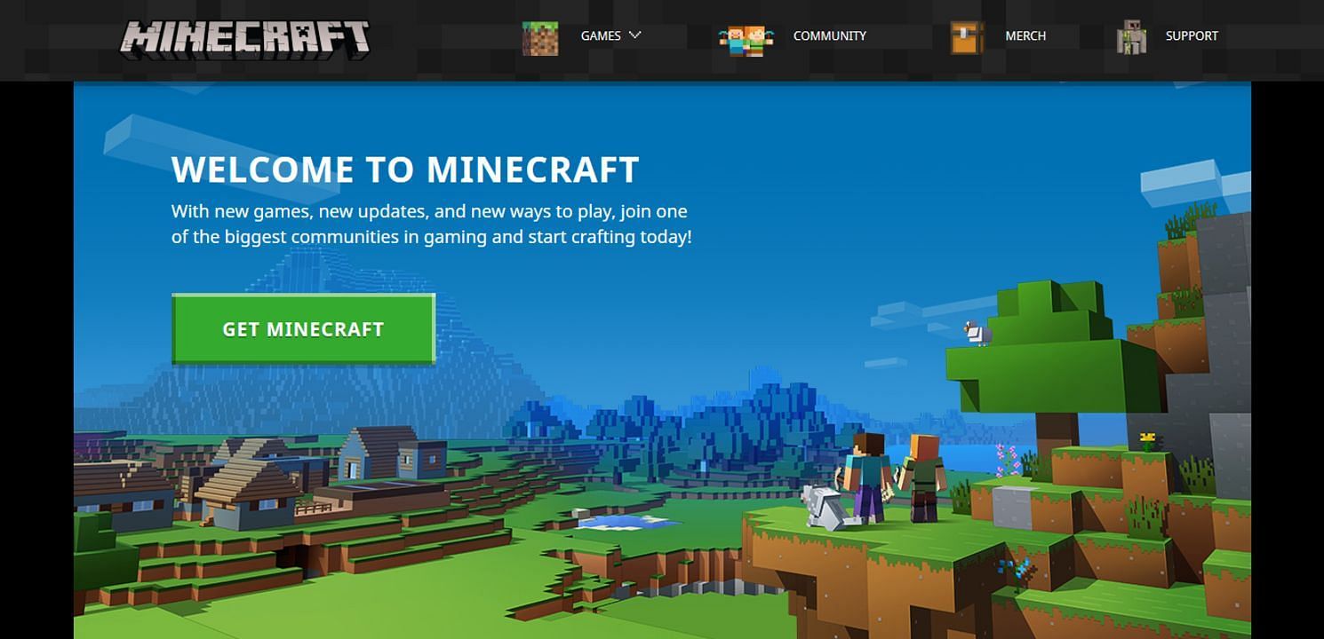 The primary location to enact name changes is Minecraft.net (Image via Mojang)
