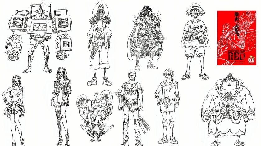 Straw Hat Pirates Character Design for Wano