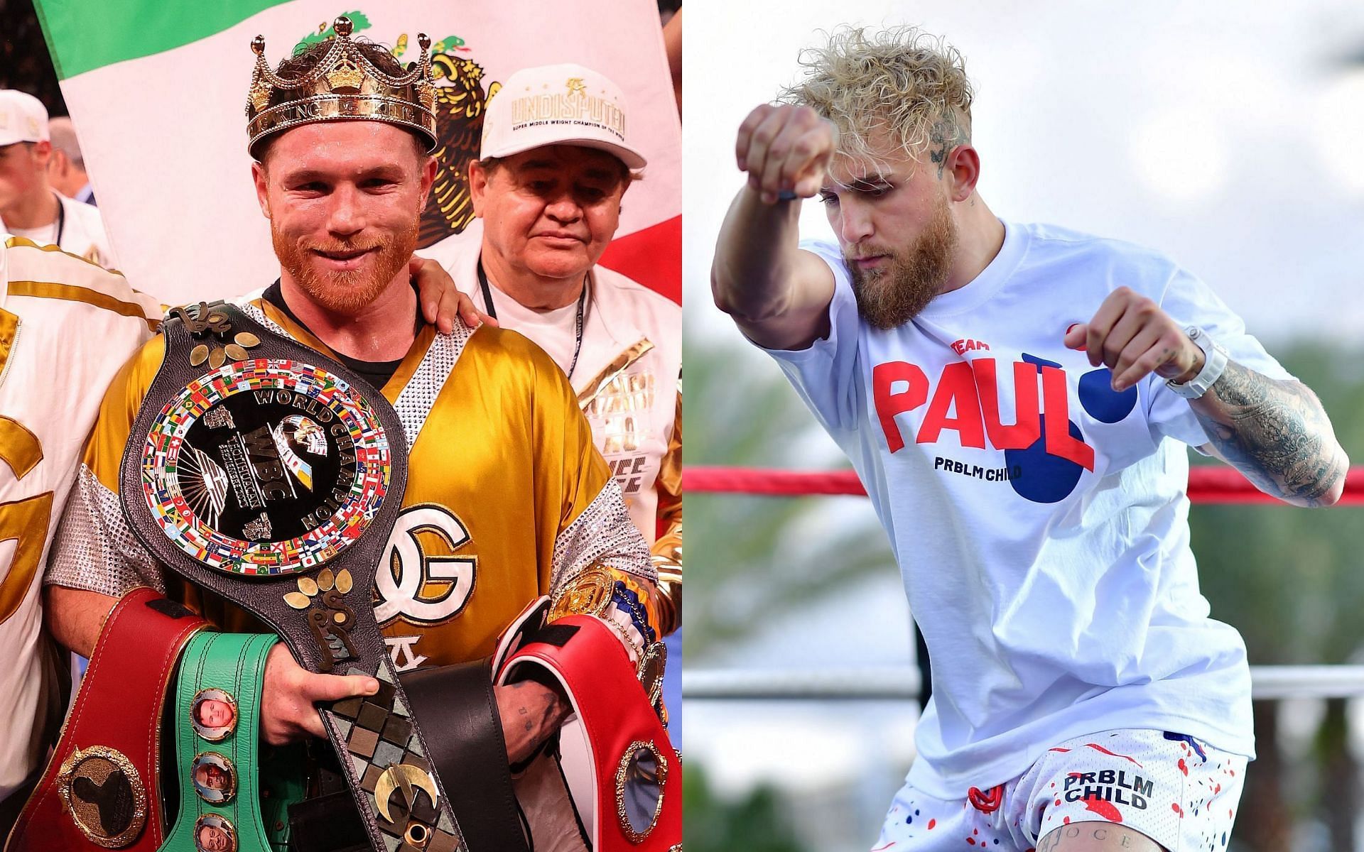 Jake Paul has claimed that Canelo Alvarez is the only other fighter in boxing as active as him