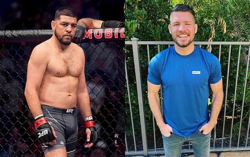 Nick Diaz (L) PC: UFC, Michael Bisping (R) PC: Michael Bisping