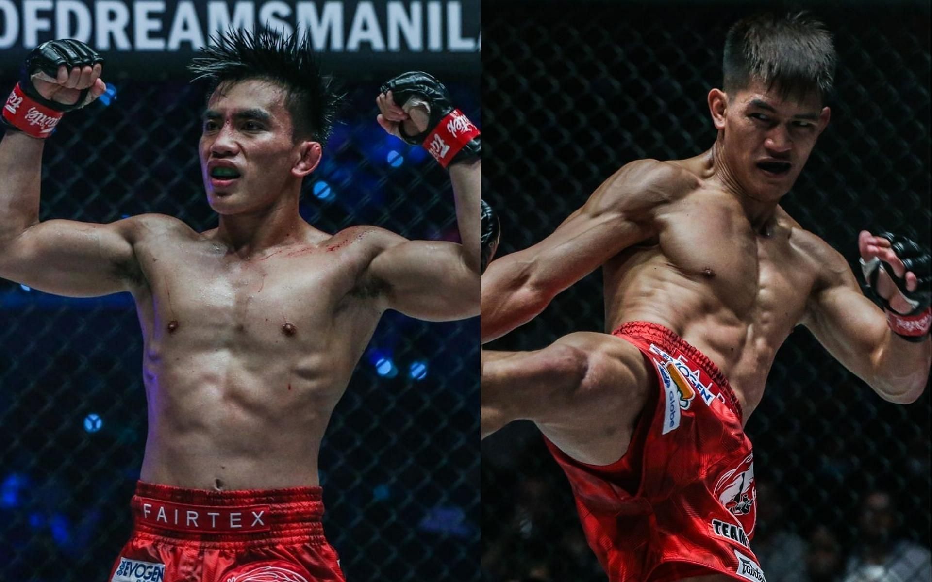 ONE Championship strawweight world champion Joshua Pacio (left) and flyweight superstar Danny Kingad (right)  (Images courtesy of ONE Championship)