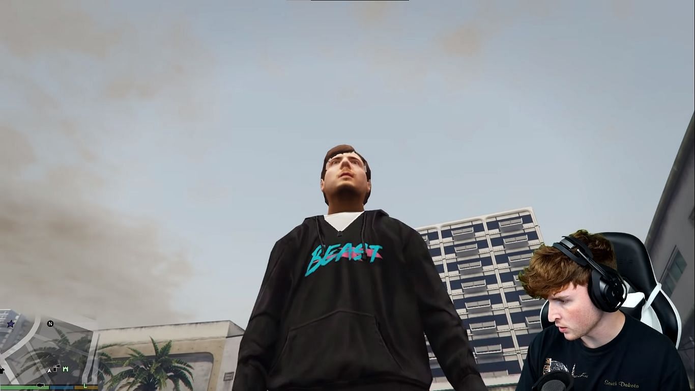 GTA 5 streamer Caylus&rsquo; baby character gets adopted by MrBeast (Mods) (Image via Caylus/YouTube)
