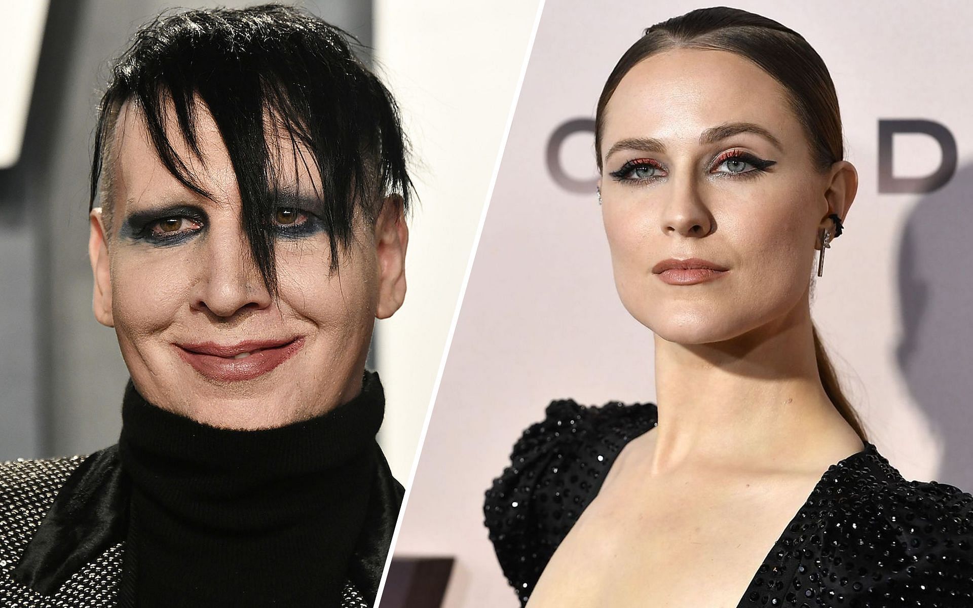Marilyn Manson and Rachel Evan Wood were in a romantic relationship from 2007 to 2010. (Image via Sportskeeda)