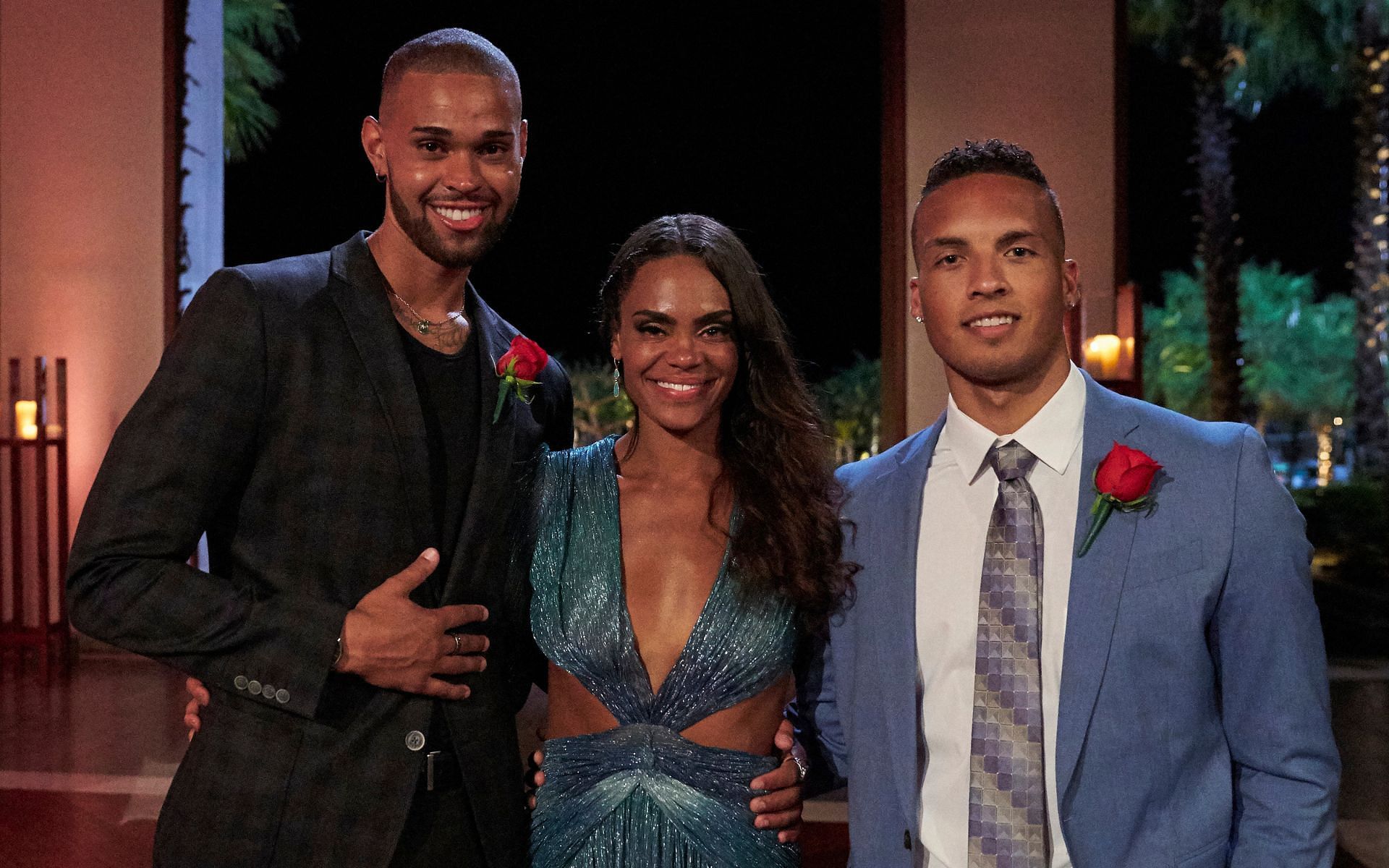 &#039;The Bachelorette&#039; Michelle Young with Nayte and Brandon (Image via Craig Sjodin/ ABC)