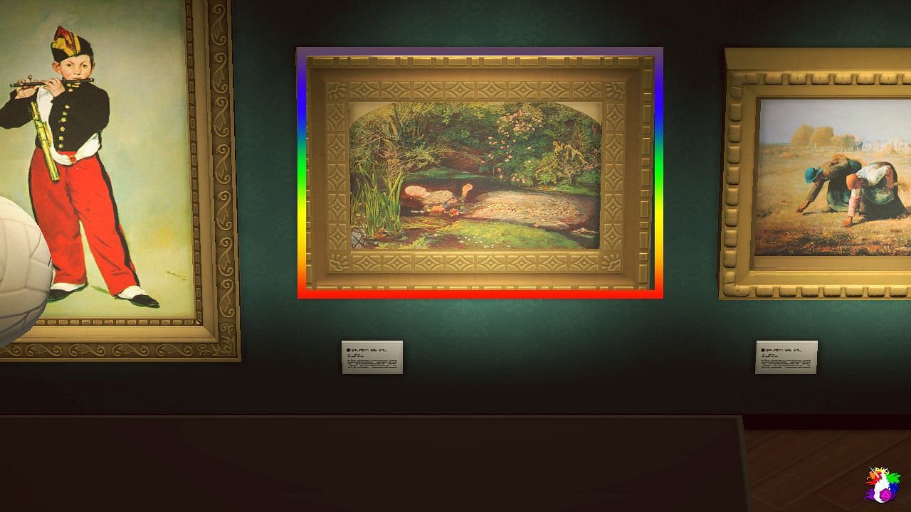 The Sinking Painting can be hung in the museum, too (Image via Nintendo)