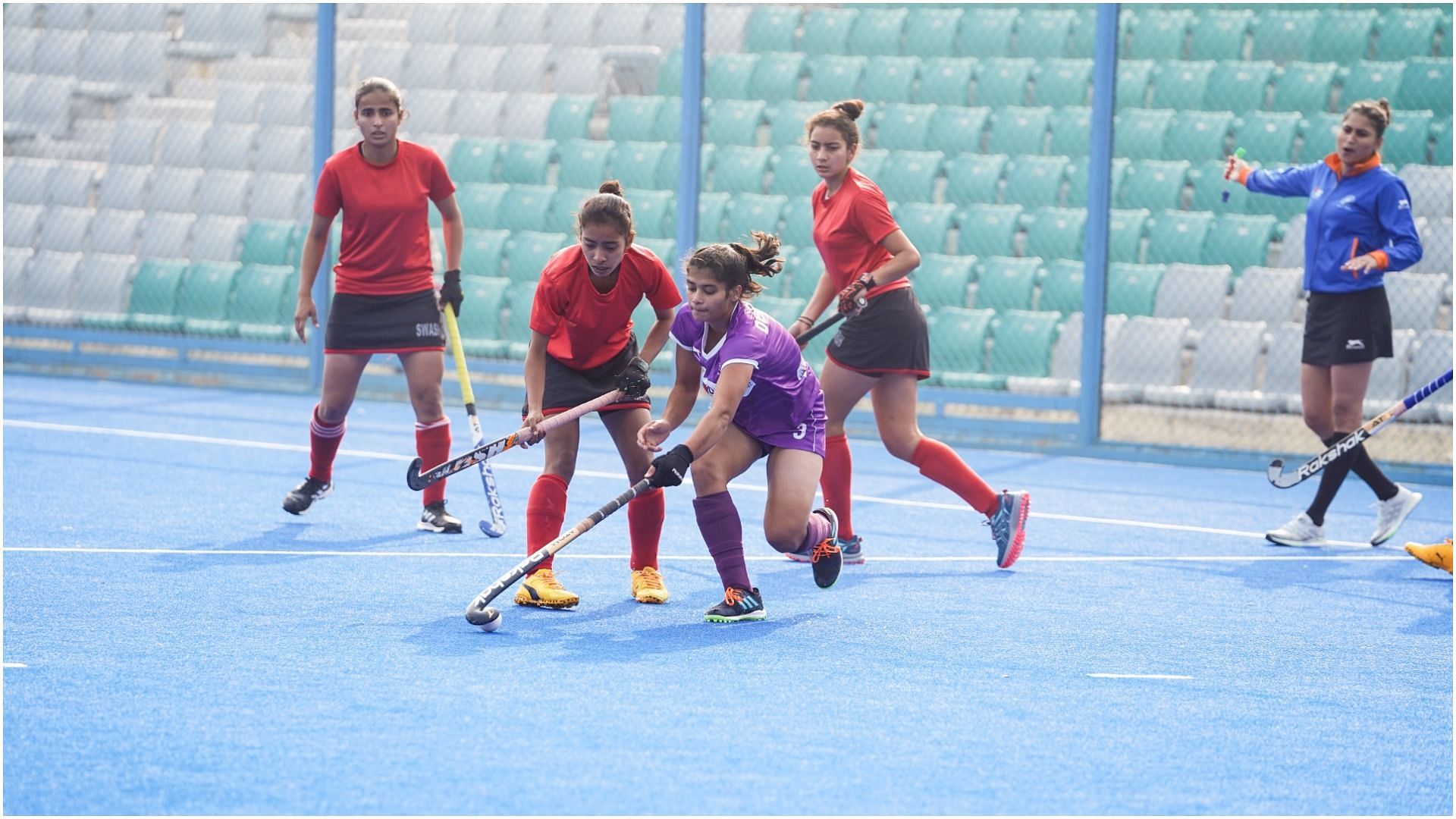 Khelo India U21 Women&rsquo;s Hockey League: Deepika in action (Pic Credit: Hockey India)
