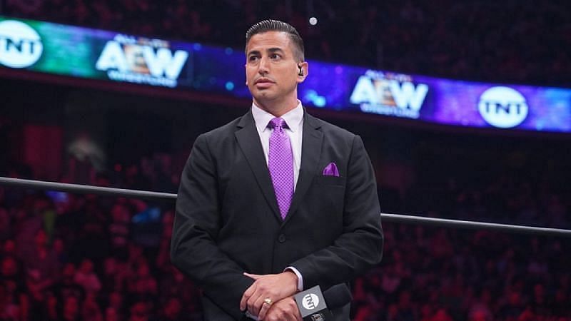 Former WWE and current AEW ring announcer Justin Roberts
