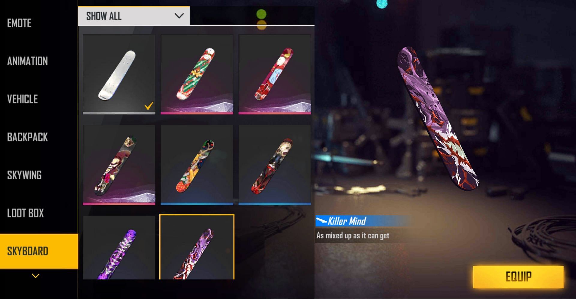The exciting surfboard rewards (Image via Free Fire)