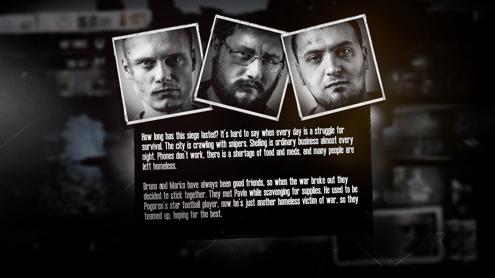 Characters in This War of Mine (Image via This War of Mine)