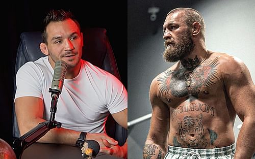 Michael Chandler (left) via youtube/breakaway; Conor McGregor (right) via instagram/thenotoriousmma