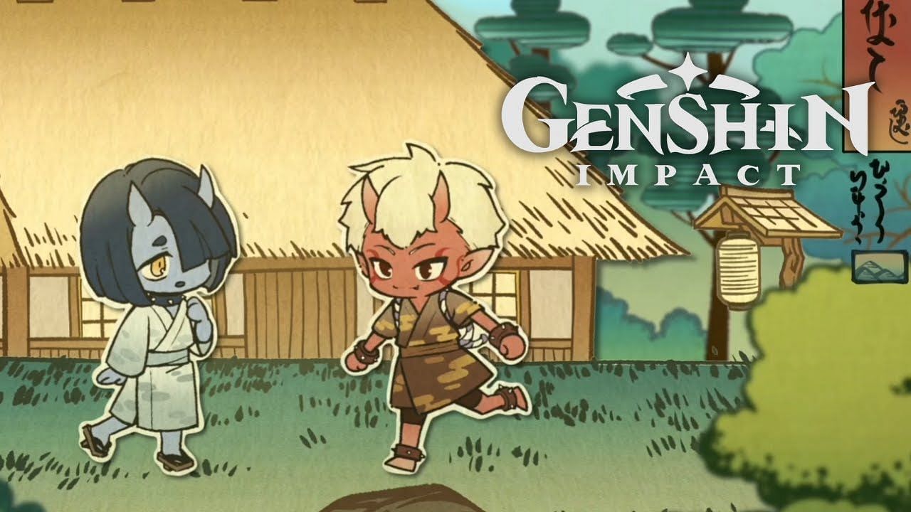 The story of Crimson oni and Blue Oni in Genshin Impact (Image via Genshin Impact)