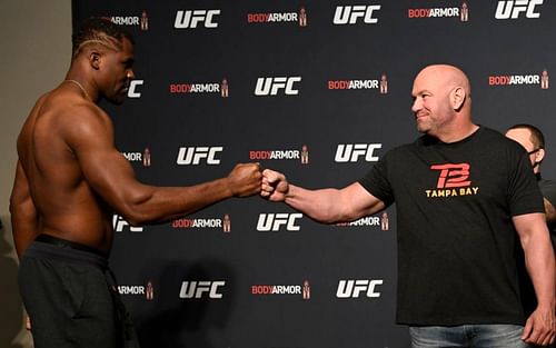 Francis Ngannou and Dana White [Image Courtesy: @NationCrossfire on Twitter]