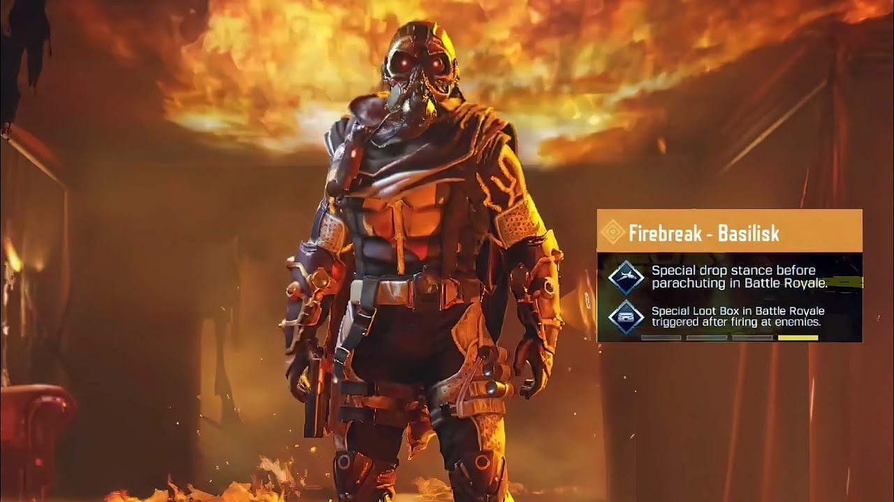 Firebreak_ Basilisk is coming to COD Mobile in Season 11 and players are getting a legendary operator skill with it (Image via Twitter/ codmIntel)