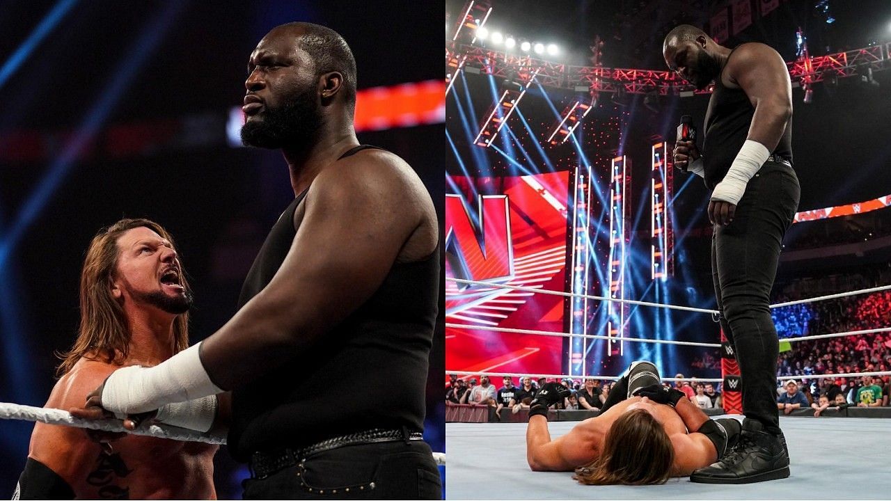 WWE Raw में इस हफ्ते के एपिसोड के दौरान एजे स्टाइल्स और ओमोस की जोड़ी आखिरकार टूट गई