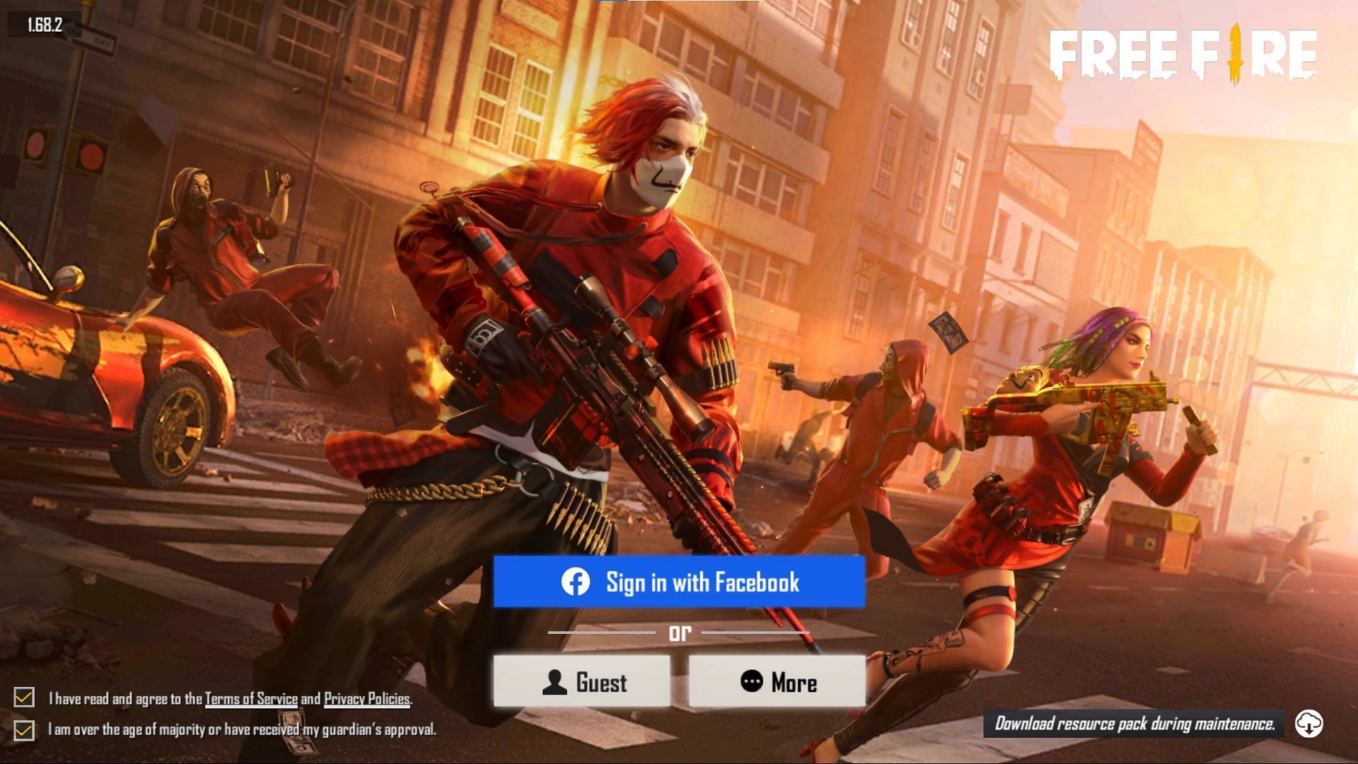Users can access the game after maintenance (Image via Free FIre)