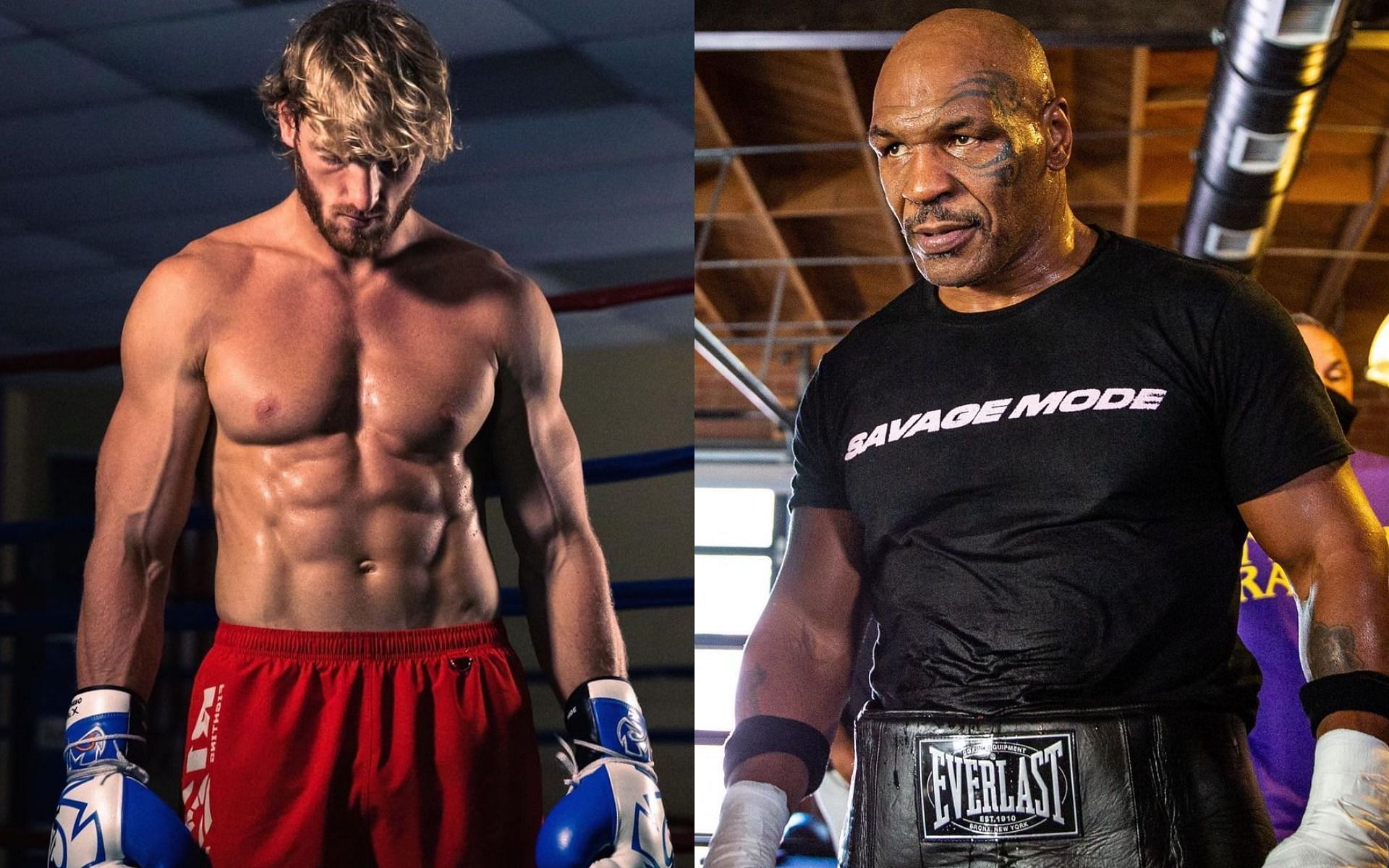Logan Paul (left) Mike Tyson (right) [Images courtesy: @loganpaul @miketyson on Instagram]