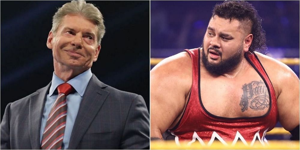 WWE Chairman Vince McMahon and Bronson Reed