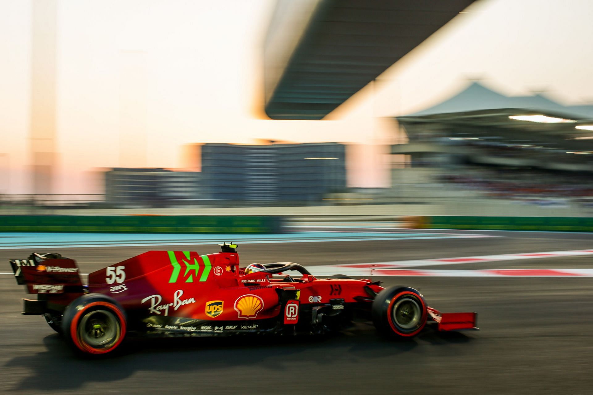 Carlos Sainz of Ferrari during qualifying of the Abu Dhabi Grand Prix