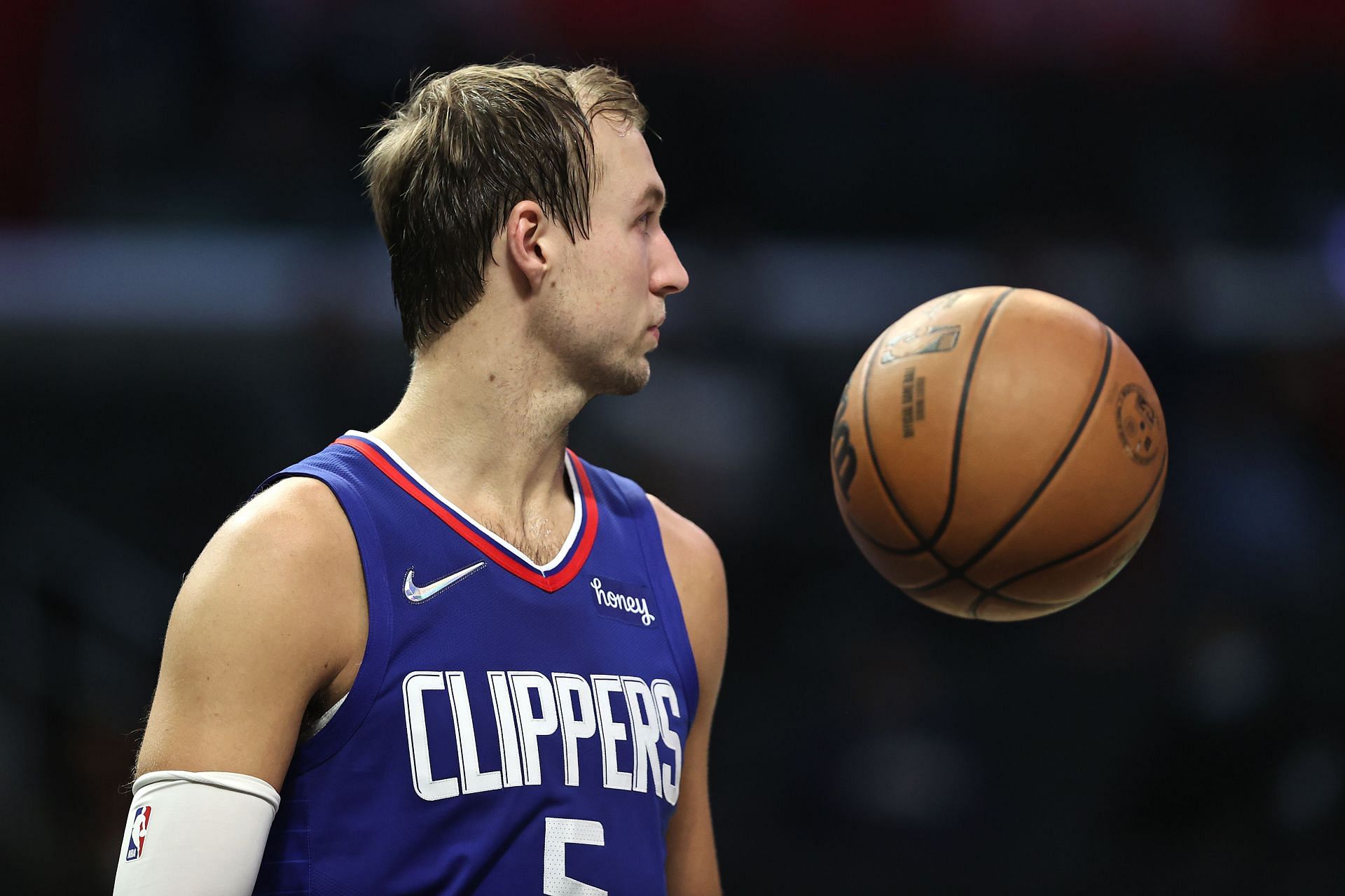 Luke Kennard during San Antonio Spurs v Los Angeles Clippers