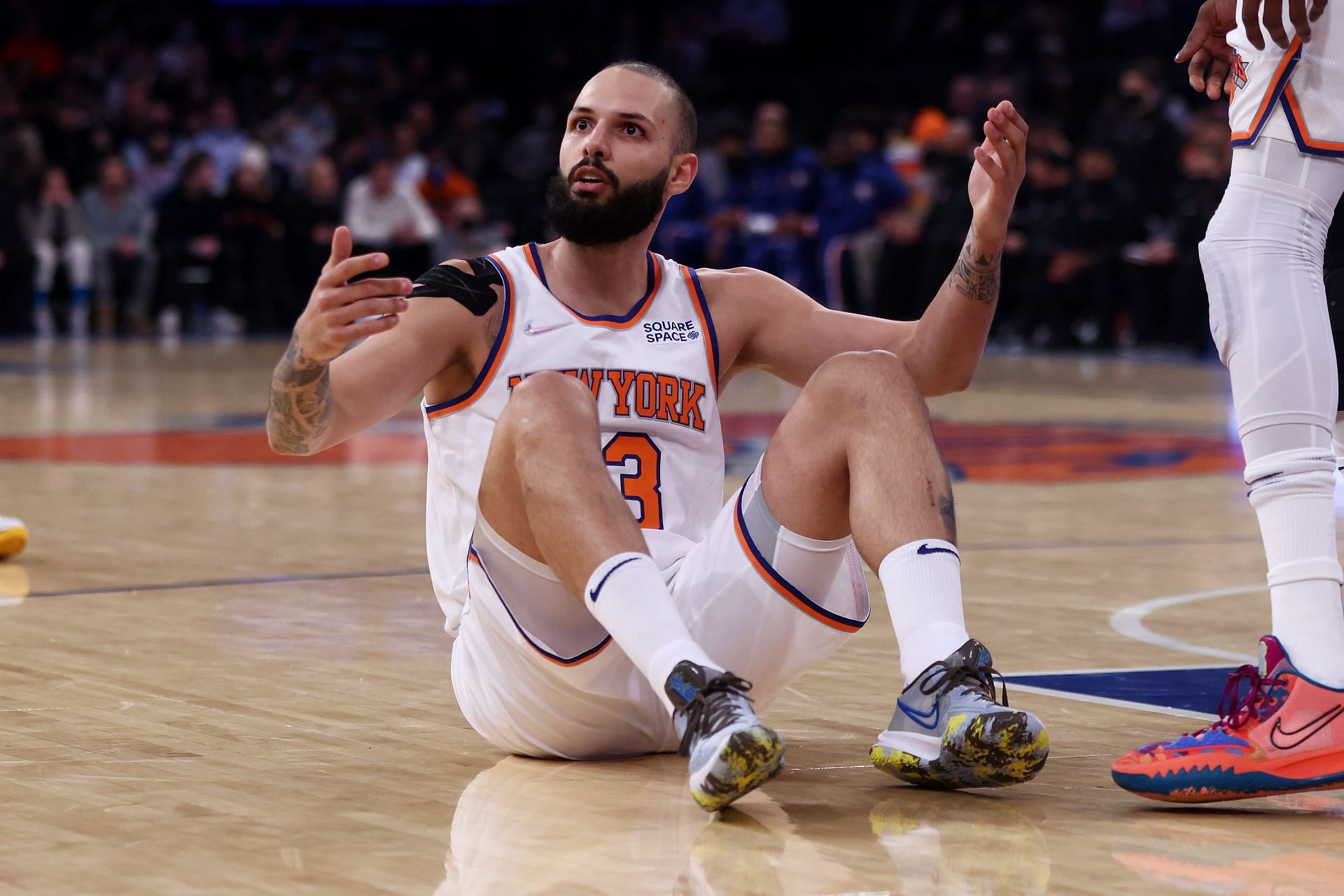 Evan Fournier of the New York Knicks