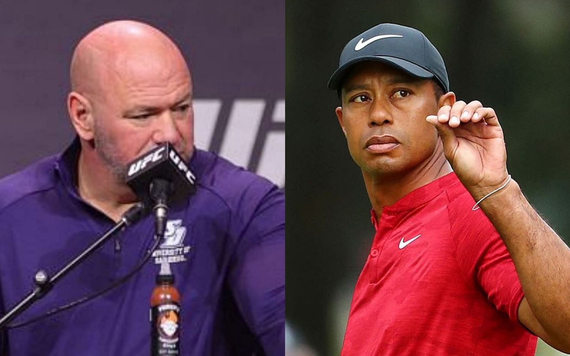 Dana White (left) and Tiger Woods (right) [Image Courtesy: @tigerwoods on Instagram]