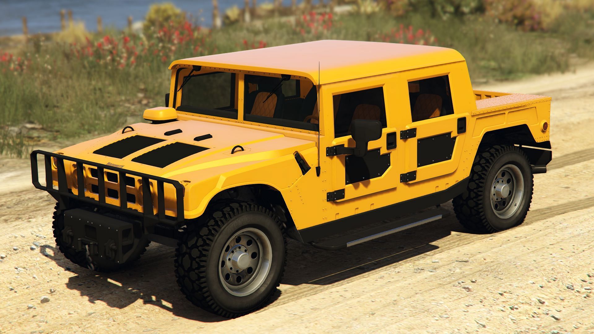 The Patriot Mil-Spec is the latest vehicle added to GTA Online (Image via Rockstar Games)