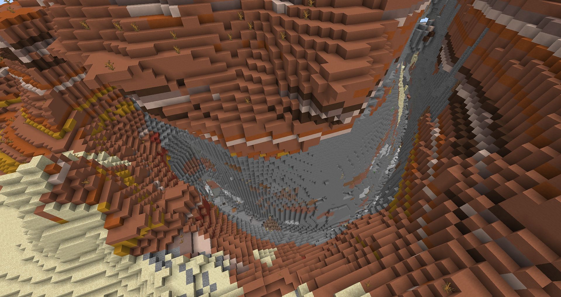 Minecraft 1.18 cave entrance (Image via Reddit, u/Osmiooo)