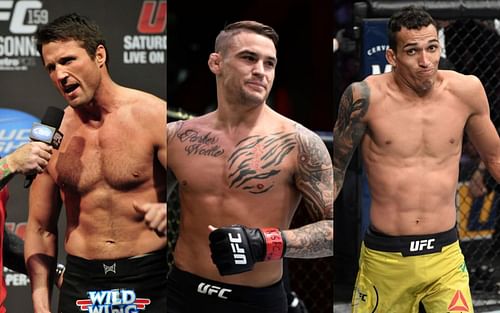 Chael Sonnen (L), Dustin Poirier (C), Charles Oliveria (R) PC: UFC