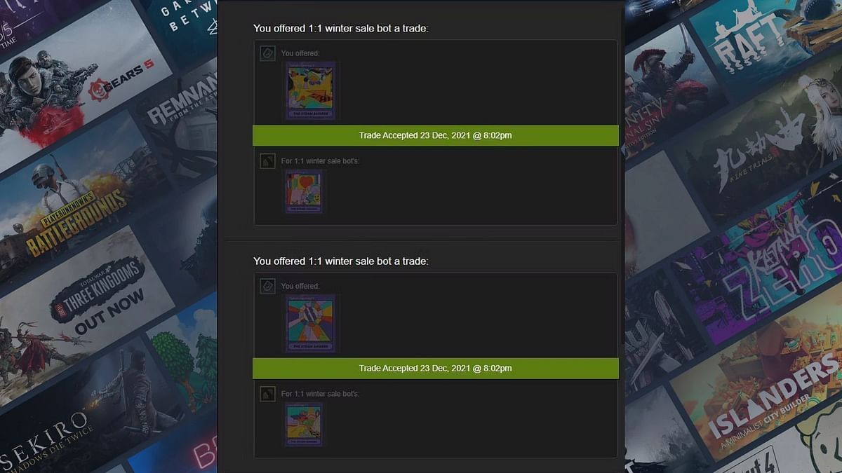 How to get free Steam Winter Sale cards and Badge