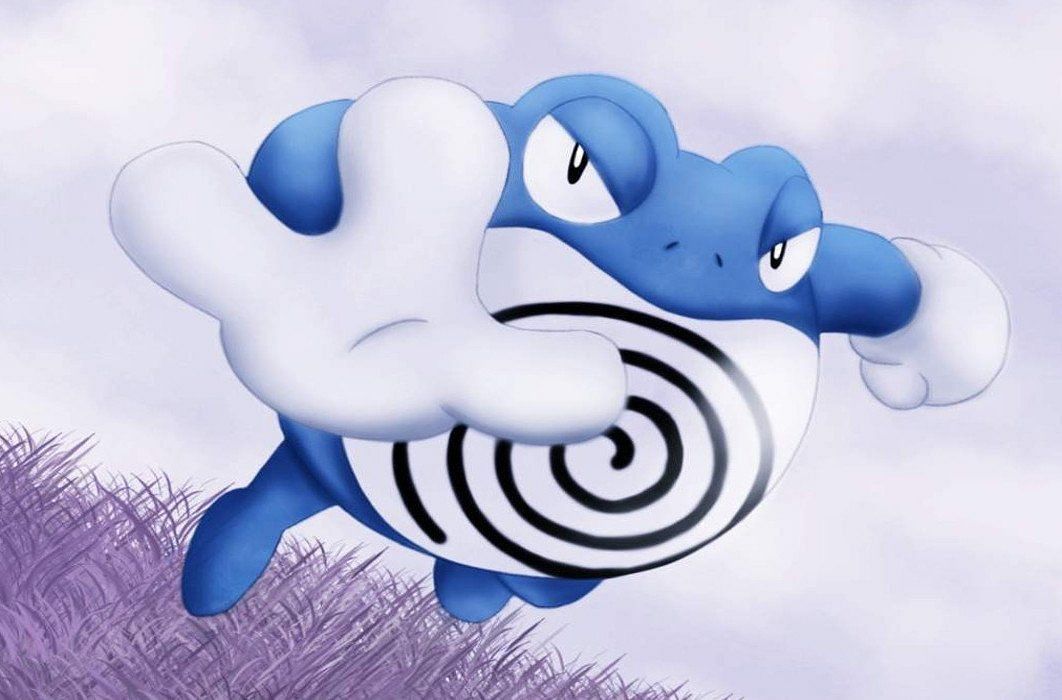 Poliwrath can hammer away at enemies thanks to moves like Dynamic Punch (Image via The Pokemon Company)