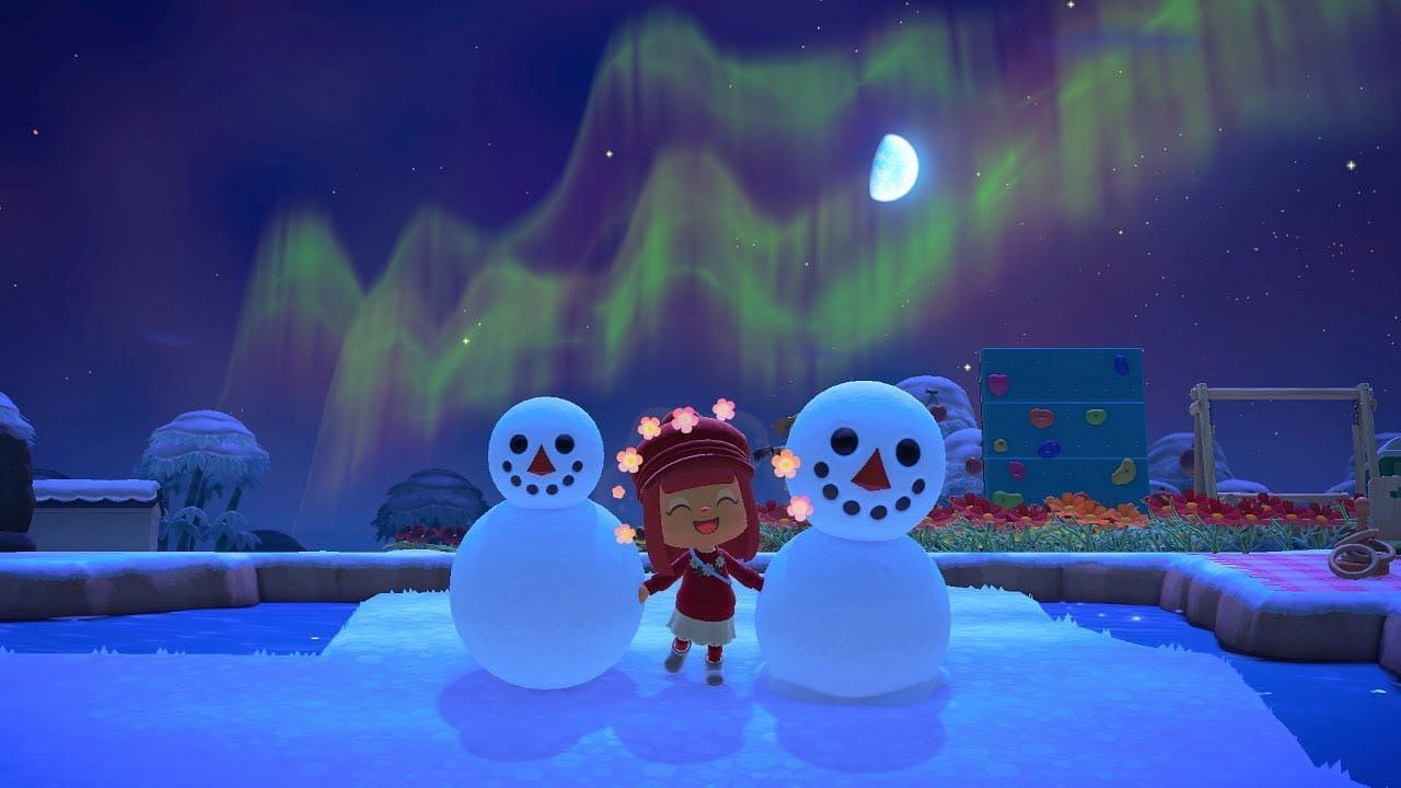 Auroras can only occur during the winter months (Image via Nintendo)
