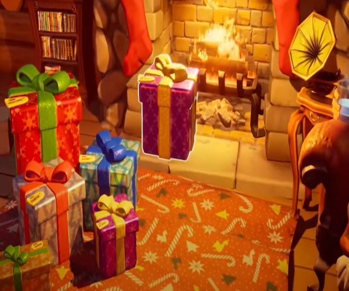 The gift containing Aurora Contrail in Fortnite (Image via Epic Games)