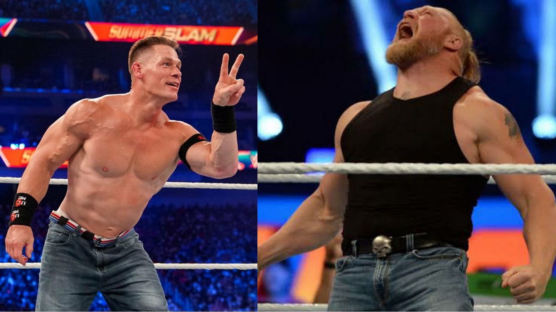 John Cena and Brock Lesnar were both at SummerSlam.