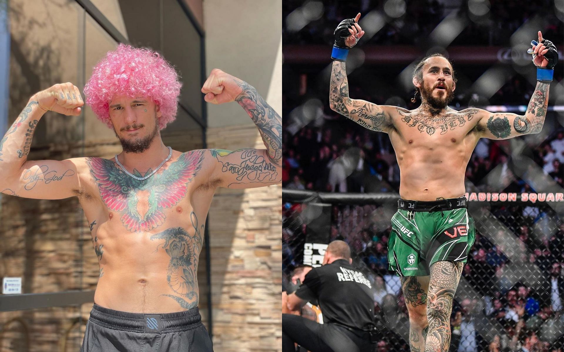 Sean O&#039;Malley (left) and Marlon Vera (right) [Image Courtesy: @sugaseanmma and @chitoveraufc on Instagram]