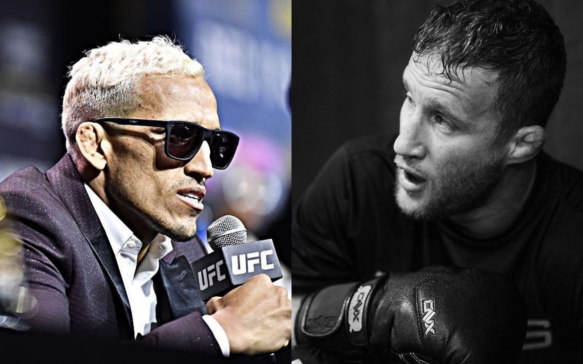 Charles Oliveira (left), Justin Gaethje (right) [Image Courtesy: @charlesdobronxs and @justin_gaethje on Instagram]