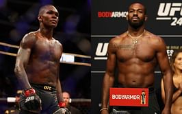 "Commot your ego and shine your eyes" - Israel Adesanya seemingly fires back at Jon Jones for criticizing his grappling
