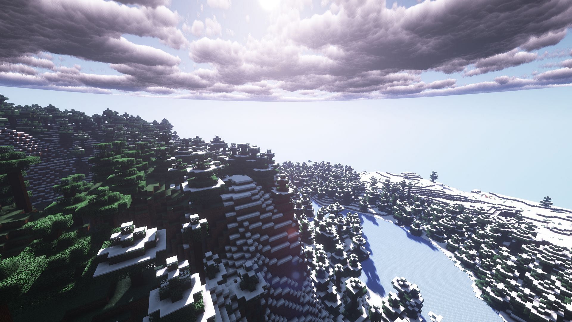 Sunflawer Shaders (Image via Minecraft)