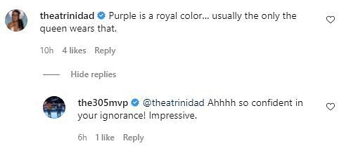 Zelina Vega and MVP's back-and-forth on Instagram