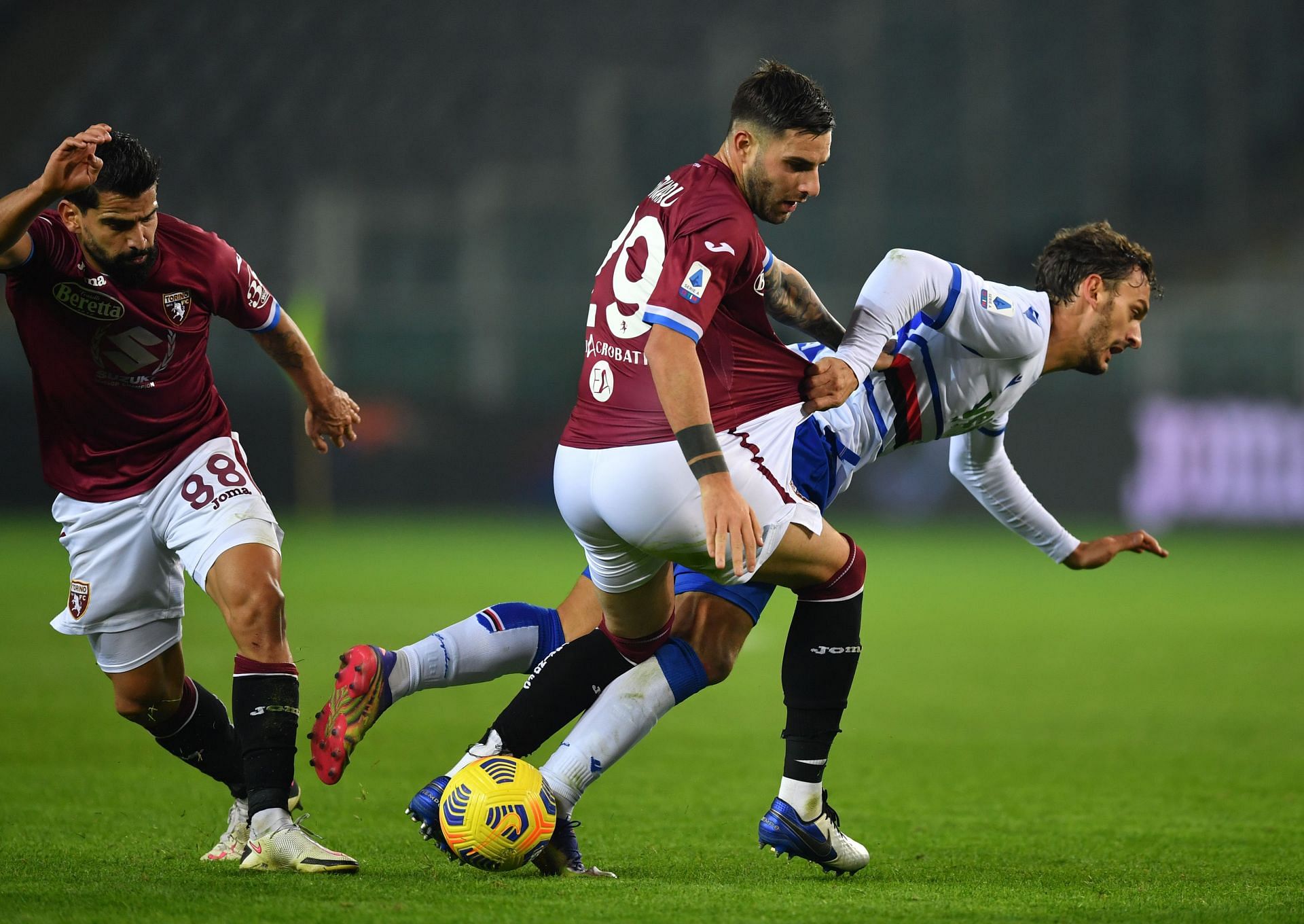 Sampdoria and Torino go toe-to-toe on Thursday