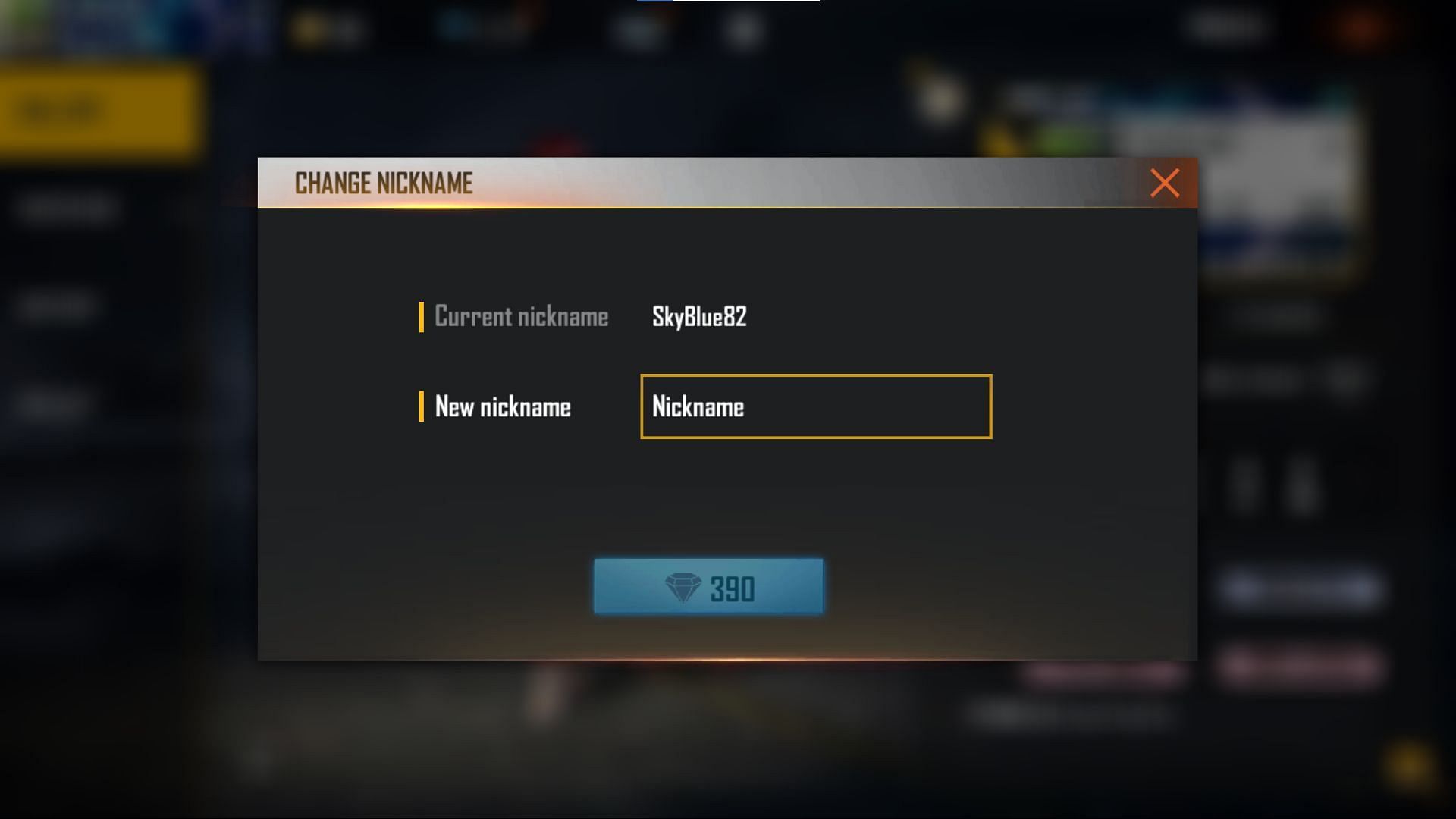 Gamers can then paste the name (Image via Free Fire)