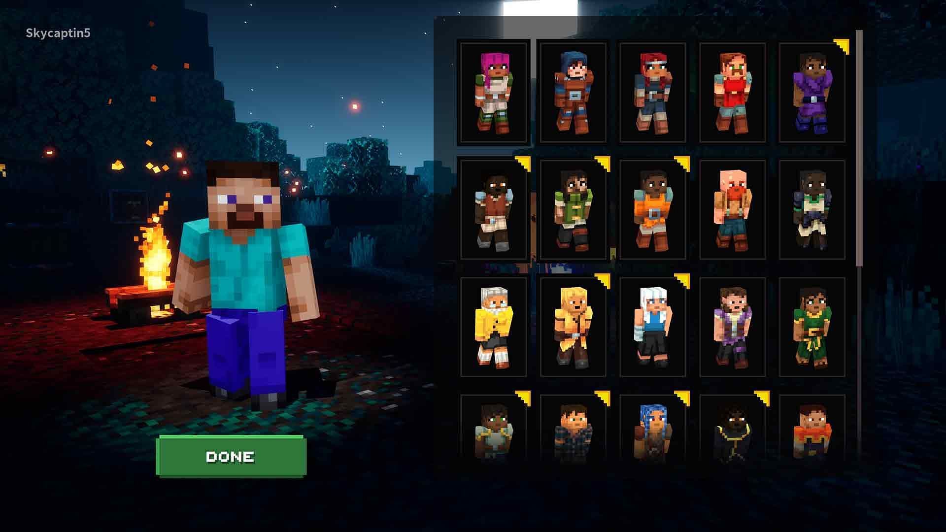 Players can use the iconic Minecraft Steve in Minecraft Dungeons (Image via Mojang)