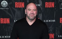 Dana White shows off his office consisting of Samurai swords and signed guitars to NFL star Maxx Crosby